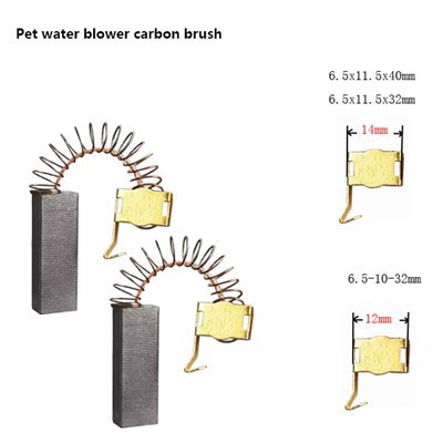 Brosses à charbon pour souffleur d'eau pour poils d'animaux